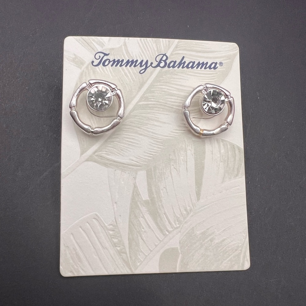 Tommy Bahama Silver and Blue Earrings
